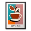 Coffee Time Yazılı Modern Poster Tablo