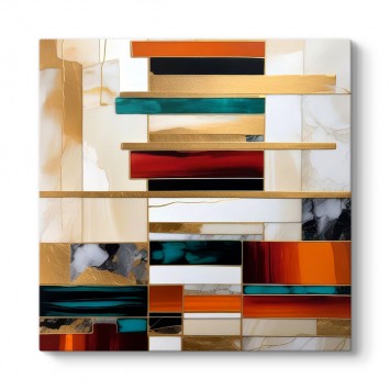 Structured Elegance Soyut Tablo