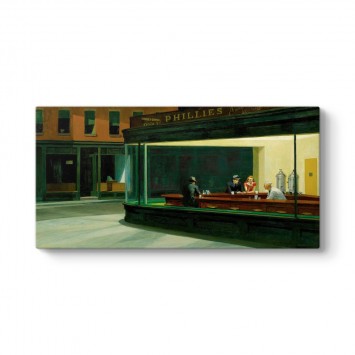Edward Hopper - Gece Kuşları Tablosu