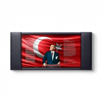 İstiklal Marşı Gençliğe Hitabe Atatürk Makam Panosu