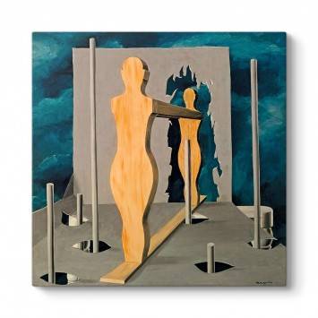 Rene Magritte - The Face Of Genius‏ II Tablosu