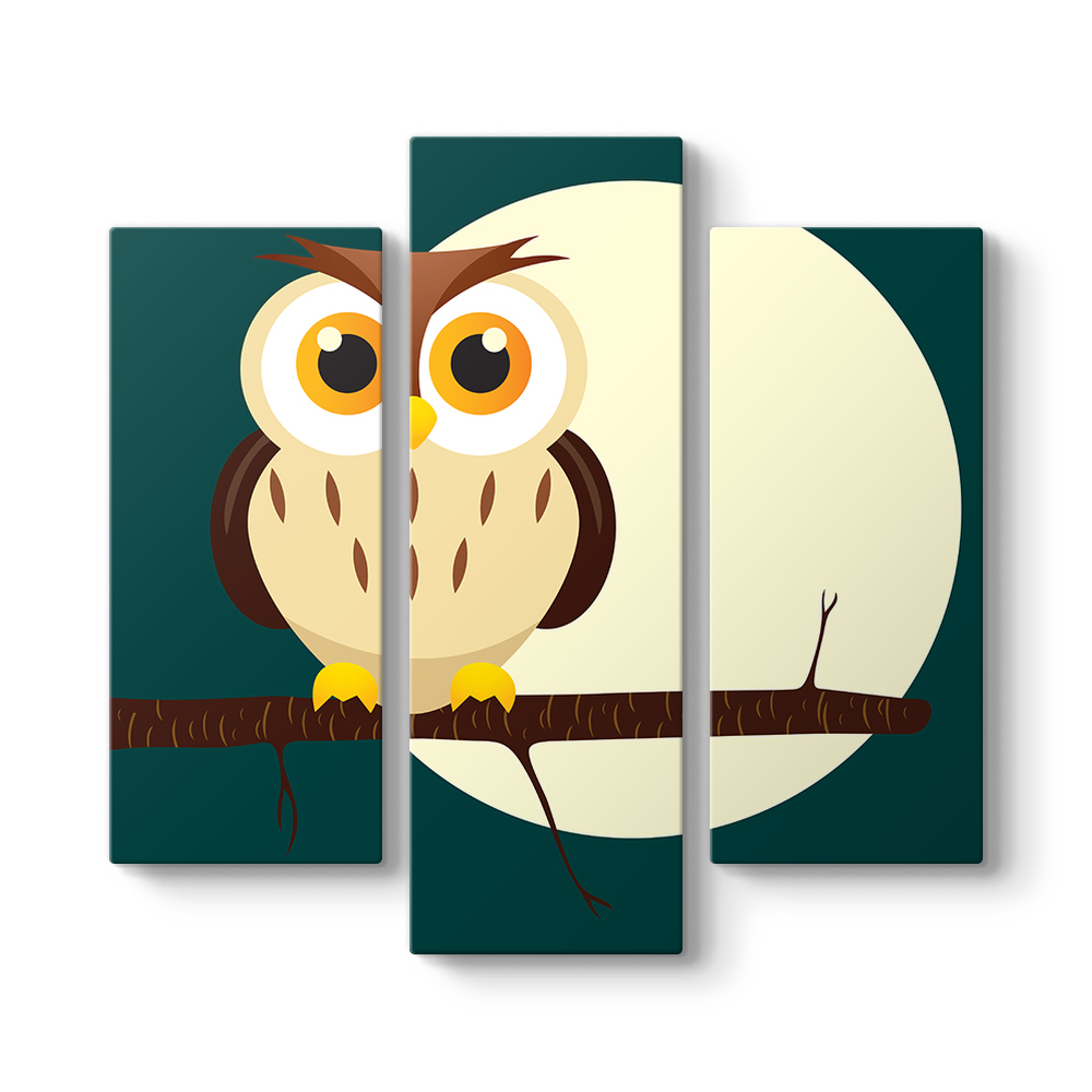 Baykus Vektorel Tablo