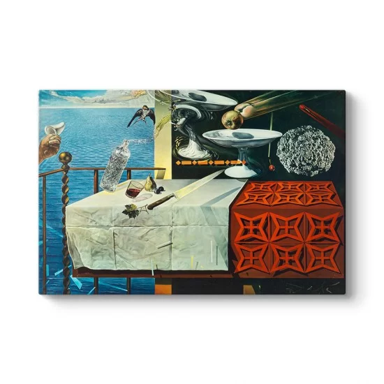 Salvador Dali - Natürmort Yaşamak Kanvas Tablo
