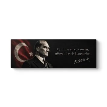 Vatanını En Çok Seven Atatürk Tablosu