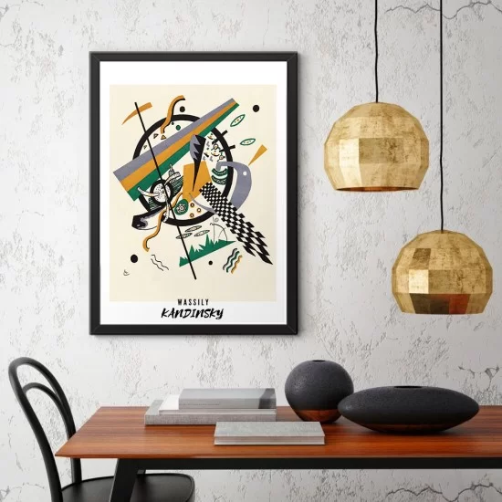 Wassily Kandinsky - Küçük Dünyalar Çerçeveli Tablo