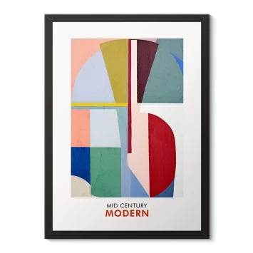 Modern Geometrik Renkli Poster Tablo