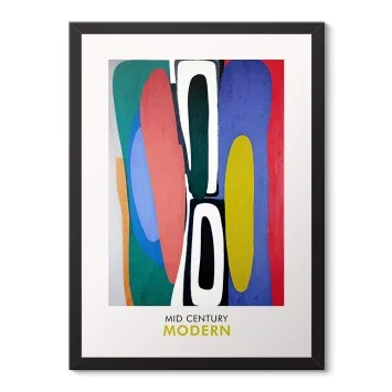 Renkli Modern Geometrik Poster Tablo