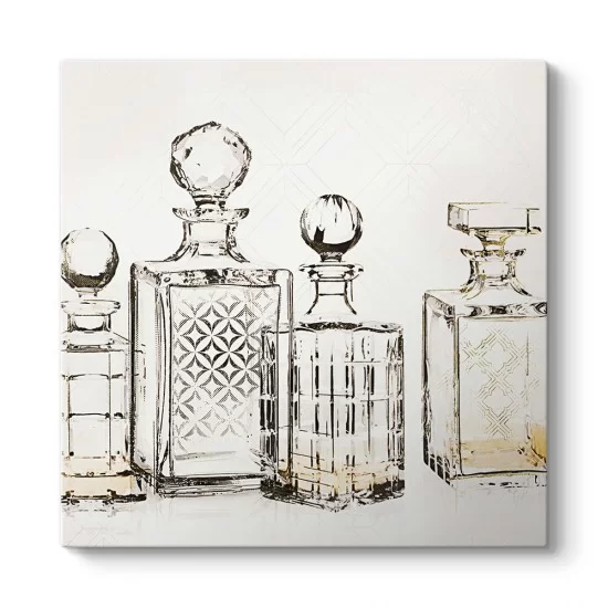Parfüm Şişeleri Dekoratif Tablo