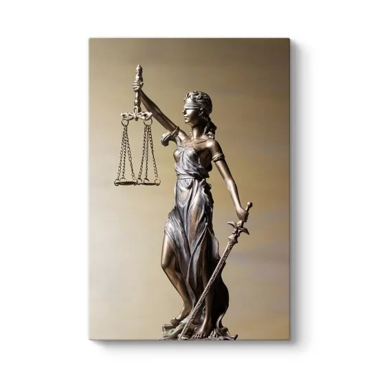 Adalet Tanrıçası Themis Kanvas Tablo