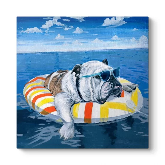 Denizde Serinleyen Bulldog Tablosu