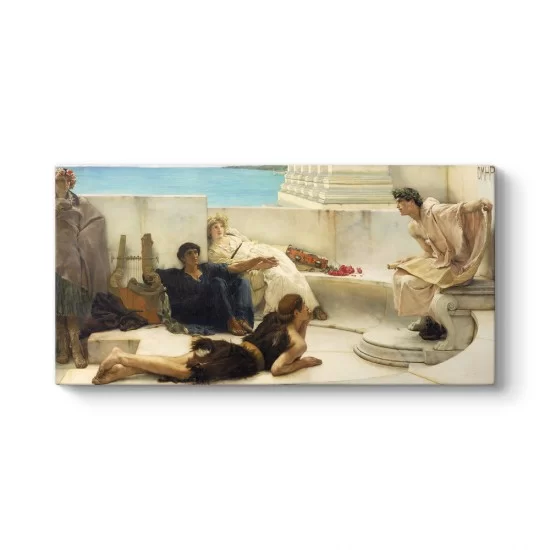 Lawrence Alma Tadema - Homeros'tan Bir Okuma Tablosu