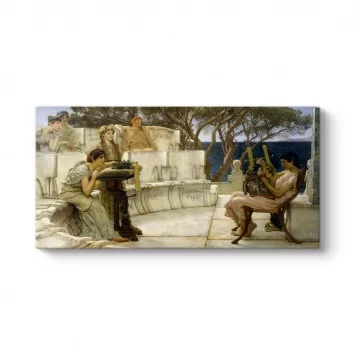 Lawrence Alma Tadema - Sappho ve Alcaeus Tablosu