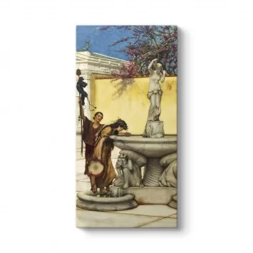 Lawrence Alma Tadema - Twixt Venus and Bacchus Tablosu