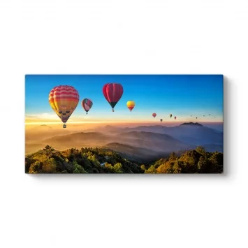 Renkli Sıcak Hava Balonları