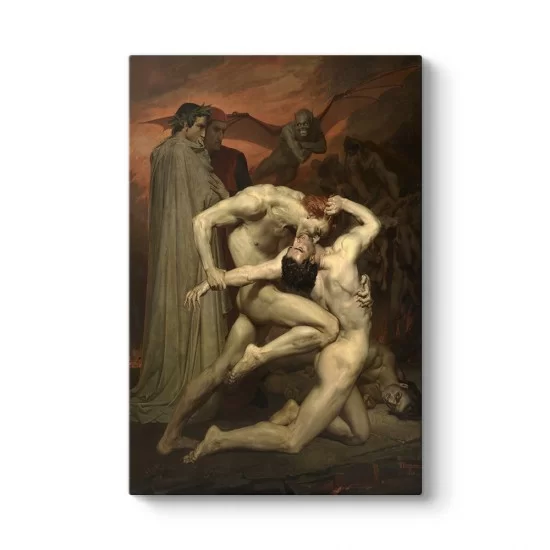 William Adolphe Bouguereau - Dante ve Virgil Cehennemde Tablosu