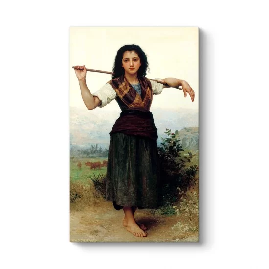 William Adolphe Bouguereau - Küçük Çoban Tablosu