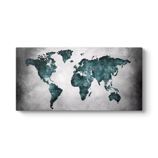 Dünya Haritası Duvar Tablosu
