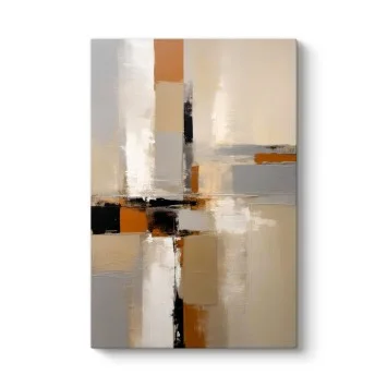 Bej Geometrik Soyut Kanvas Tablo Bej Geometrik Soyut Kanvas Tablo