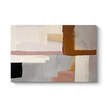 Minimal Renk Blokları Soyut Kanvas Tablo