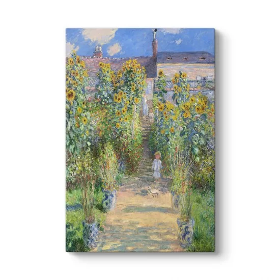 Claude Monet - Sanatçının Bahçesi Tablosu
