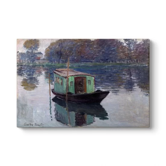 Claude Monet - The Studio Boat Tablosu