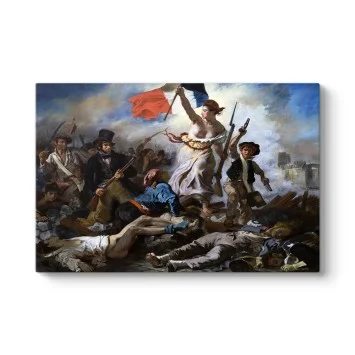 Delacroix - Halka Yol Gösteren Özgürlük Tablosu