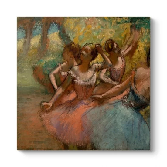 Edgar Degas - Sahnede Dört Balerin Tablosu