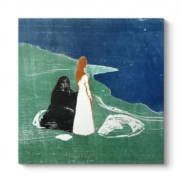 Edvard Munch - Sahilde İki Kadın Tablosu