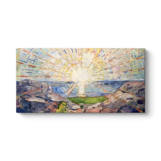 Edvard Munch -  Solenintro Kanvas Tablo
