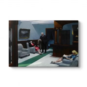 Edward Hopper - Otel Lobisi Tablosu