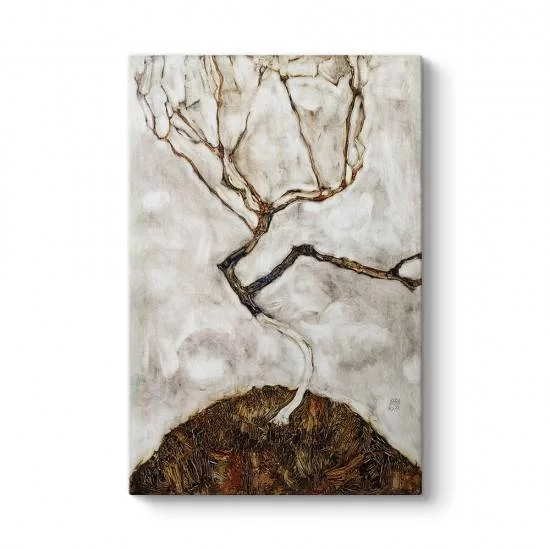 Egon Schiele - Sonbaharda Küçük Ağaç Tablosu