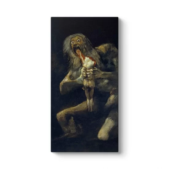 Francisco Goya - Çocuklarını Yiyen Satürn Tablosu
