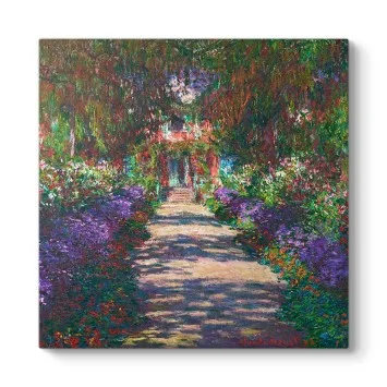 Giverny Bahçe Yolu - Monet Kanvas Tablo Giverny Bahçe Yolu - Monet Kanvas Tablo