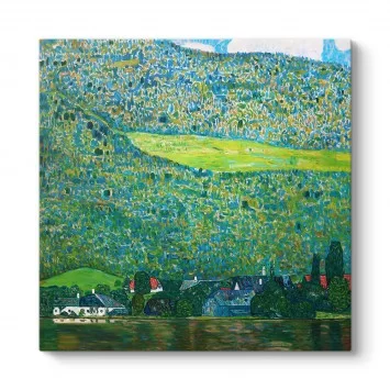Gustav Klimt - Attersee Gölü Kıyısında Litzlberg Tablosu
