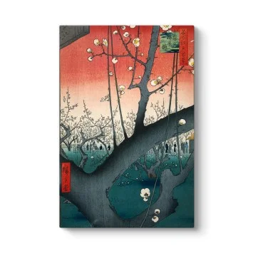 Hiroshige - Kameido Erik Bahçesi Tablosu