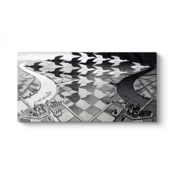 MC Escher - Gece ve Gündüz Tablosu