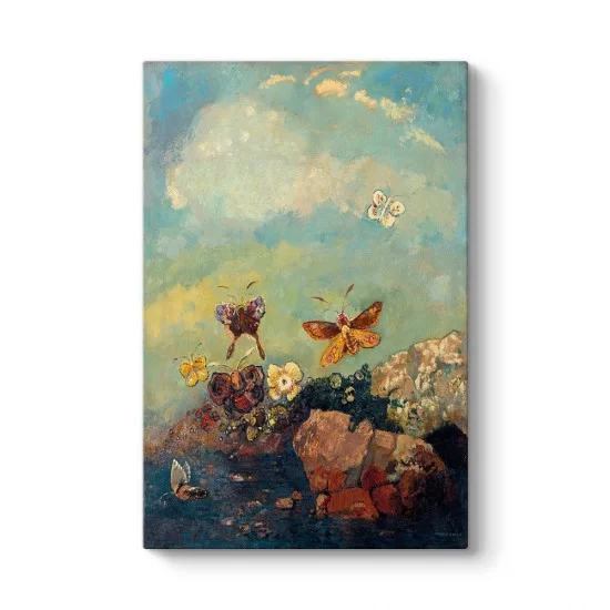 Odilon Redon - Kelebekler Tablosu