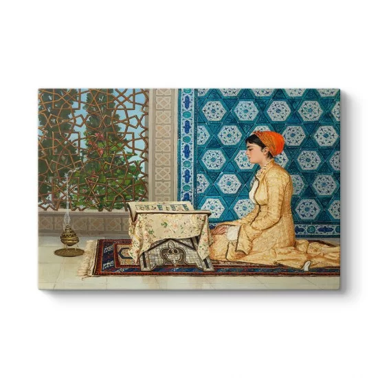 Osman Hamdi Bey - Kuran Okuyan Kız Tablosu