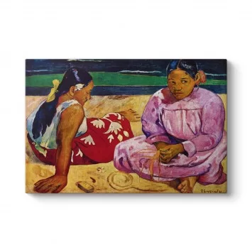 Paul Gauguin - On The Beach Tablosu