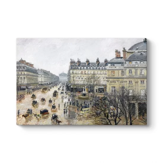 Pissarro - Fransa Tiyatro Meydanı Tablosu
