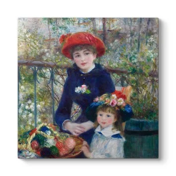 Renoir - İki Kız Kardeş (Terasta) Tablosu