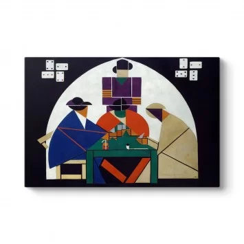 Theo Van Doesburg - Card Players Tablosu