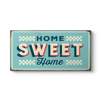 Vintage Home Sweet Home Tablosu