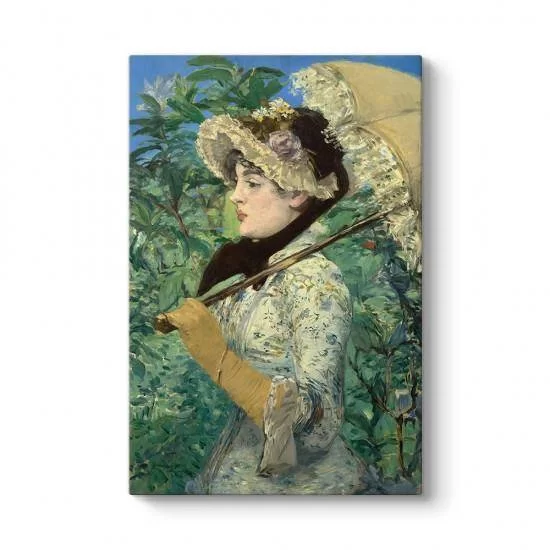 Edouard Manet - Jeanne İlkbahar Kanvas Tablo