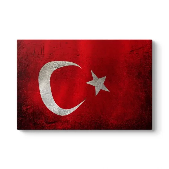 Eskitme Türk Bayrağı Tablosu
