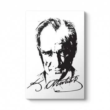 Atatürk Siluet ve İmza Tablosu