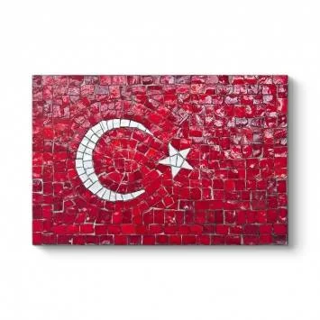 Dekoratif Türk Bayrağı Tablosu