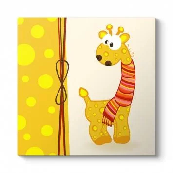 Düşünceli Zürafa Tablosu