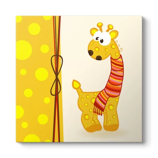 Düşünceli Zürafa Tablosu