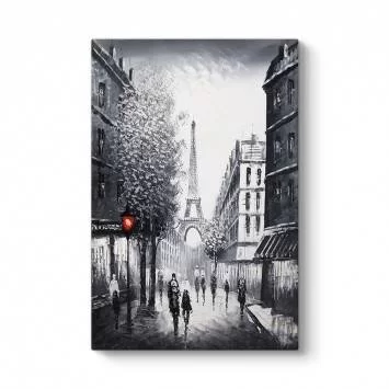 Siyah Beyaz Paris Kule Tablo